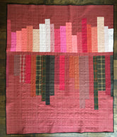 SOLD Quilt Reflections Red -City lover - abigailheche